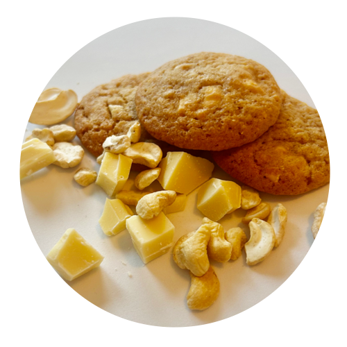 cookies chocolat blanc et cajou